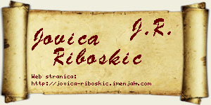 Jovica Riboškić vizit kartica